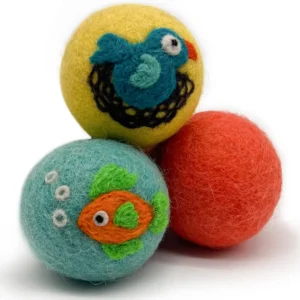 Wool Felt Balls - 3 Pack