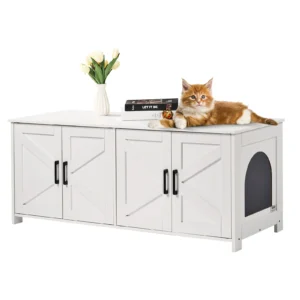 Cat Litter Box Enclosure for 2 Cats